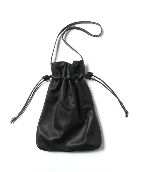 MR.OLIVE E.O.I / WATER PROOF LIGHT LEATHER / DRAWSTRING BAG ミスターオリーブ イーオーアイ / 防水ライトレザー / 巾着バッグ